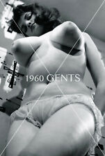 1950s Artistic Photo Print Big Breasts Brunette Model Rosina Revelle Art RR3 picture