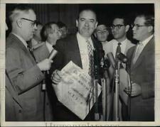 1954 Press Photo Sen. Joseph McCarthy, Sen. Arthur Watllkins Press Conference picture