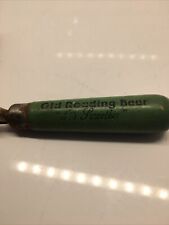 1930s old reading beer its smoother bottle opener green wooden handle ed lund co picture