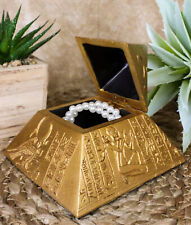 Ebros Golden Ancient Egyptian Pyramid Decorative Box 4