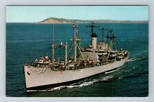 USS Cavalier APA-37 Attack Transport Ship  Vintage Souvenir Postcard picture