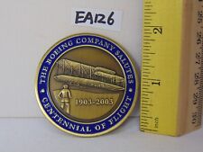 THE BOEING COMPANY SALUTES CENTENNIAL OF FLIGHT CHALLENGE COIN 1903-2003 RARE picture