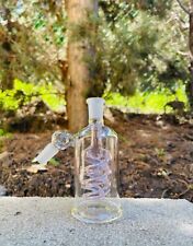 Premium Quality 14mm 45°  5'' Dry Ash Catcher Pink Water Filter Bong Bubbler picture
