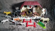 Farm Stable Red Barn Stall Horse Stable Animals Fence Jumps picture