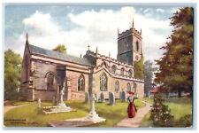 Loughborough England Postcard Stanford Church c1910 Unposted Oilette Tuck Art picture