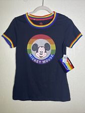 Rainbow Disney Pride Mickey Mouse Shirt NWT SIZE XS picture