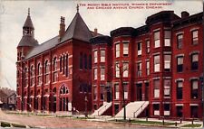 CHICAGO ILLINOIS IL Moody Bible Institute Women's Department Church Postcard picture