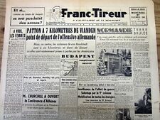 Rare Dec 27 1944 Paris FRANCE WW II newspaper THE BATTLE OF THE BULGE begins picture