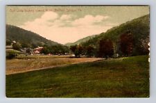 Bedford Springs PA- Pennsylvania, Golf Links Look Toward Hotel, Vintage Postcard picture