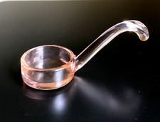 Vintage Depression Pink Glass Flat Bottom Mayonnaise Mayo Condiment Spoon  5