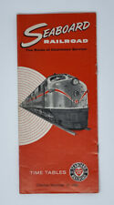 1962 Seaboard Railroad RR Time TablesApril 29 The Route of Courteous Service picture