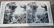 Vintage 1900 Victorian Stereograph Photo Cards Stand Rock Wisconsin Dells picture