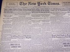 1947 OCTOBER 18 NEW YORK TIMES - JAMAICA STRIKE HALTS RACES - NT 3497 picture