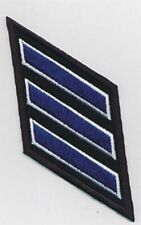 Police Three 3 Stripe 15 Year Service Stripes Insignia Reverse Embroidered Patch picture