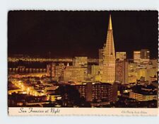 Postcard San Francisco at Night, San Francisco, California picture