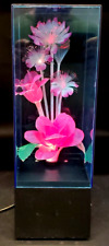 Vtg Fiber Optic Flower Lamp Yirng Shehng Wind Up Musical Memories 1988 picture