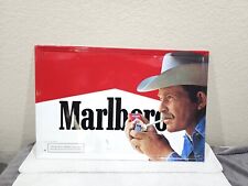Vintage Marlboro Man Cigarette Sign Advertising Collectible 1990s Metal Tin picture