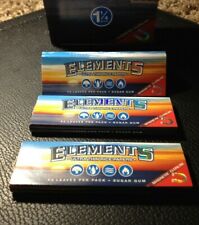 FAST  3 Packs Elements Ultra Thin Rice Rolling Papers 1-1/4
