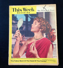 THIS WEEK Magazine - December 15, 1957 - Dawn Addams Cover, Hoop-Happy Hoosiers picture