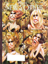 New Yorker cover CG plastic surgery face-tightened celebrities 3/25 1996 picture