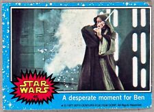 1977 Topps Star Wars #46 A desperate moment for Ben Card Blue Series 1 picture