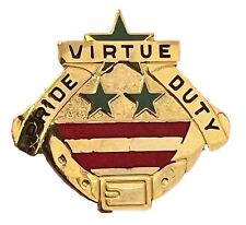 VTG US MILITARY 392ND MILITARY POLICE BATTALION VIRTUE PRIDE DUTY PIN picture
