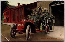 1912 Hase Company No. 1 Waterbury Connecticut Fire Department Posted Postcard picture