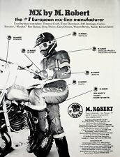 1981 Motocross MX M. Robert Boots Goggles Pants Gloves - Vintage Motorcycle Ad picture