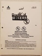 Original Atari/Gaelco Radikal Bikers Arcade Game Operator's Manual picture