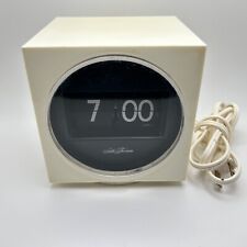 Vintage Seth Thomas Speed Read Cube Clock White 0854-000 - Working picture