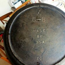 Lodge Cast iron Skillet  3 Notch Heat Ring 8 SK Made USA Vintage picture
