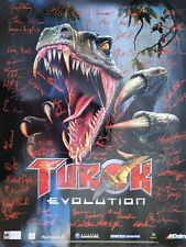 Original Turok Evolution Acclaim Games Promo Poster w Signatures 30