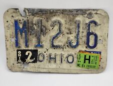 Vintage 1984 Motorcycle License Plate M12J6 MC Americana picture