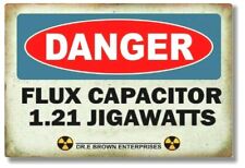 Back To The Future Danger Sign Flux Capacitor 1.21 Jigawatts Refrigerator Magnet picture