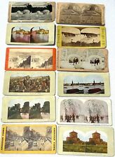 Lot of 12 Antique Stereoscope Places/Nature Slides picture