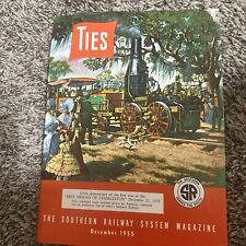 1955 SOUTHERN RAILWAY SYSTEM TIES Railroad MAGAZINE Dec Issue 125 Anniversary picture
