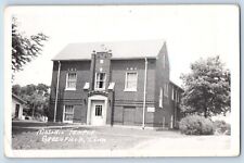 Greenfield Iowa IA Postcard RPPC Photo Masonic Temple Building c1910's Antique picture