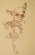 CHIHUAHUA DOG LITHOGRAPH #86 Stephen Kline will add dogs name free. GREAT GIFT picture