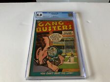 GANG BUSTERS 41 CGC 5.0 BASEBALL SNIPER SIGHTS PRE CODE CRIME DC COMICS 1954 picture