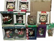 Lot Of 11 vintage christmas ornaments Boxed - Various brands Bears, Santa picture