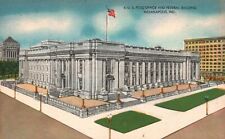 Indianapolis, IN, U.S. Post Office & Federal Building, Vintage Postcard a7923 picture