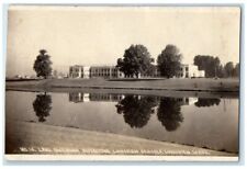 c1930's Reflecting School Lake Sacajawea View Longview WA RPPC Photo Postcard picture