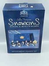 1998 NCE Elaine Thompson Snowkins Nativity Set 94685 New picture
