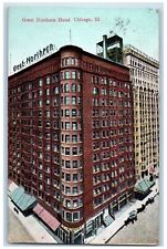 1911 Great Northern Hotel Exterior Building Chicago Illinois IL Vintage Postcard picture