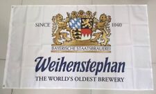 Beer Weihenstephan flagge sign Glass 0.5 German Tall Brewery Boot Swirl Germany picture