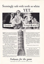 1928 Forhan's Vintage Print Ad Prevent Gum Disease Pyorrhea Toothpaste Tube picture