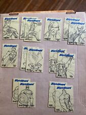 MARVEL CREATORS COLLECTION 1998 YELLOW SKETCHBOARD INSERT CARDS picture
