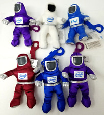 Intel Bunny People Figurines Set of 6 Small Blue White Red Purple 1997 Pentium picture