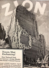 1927 Union Pacific Railway Zion National Park Original Vintage Print Ad picture