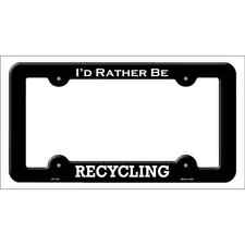 Recycling Novelty Metal License Plate Frame picture